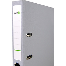 Папка-регистратор "Yesli:", А4, 50 мм, ПВХ Эко, серый