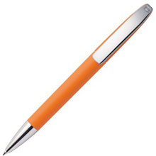 Ручка шариковая автоматическая "View GOM C CR", 1.0 мм, оранжевый, серебристый, стерж. синий