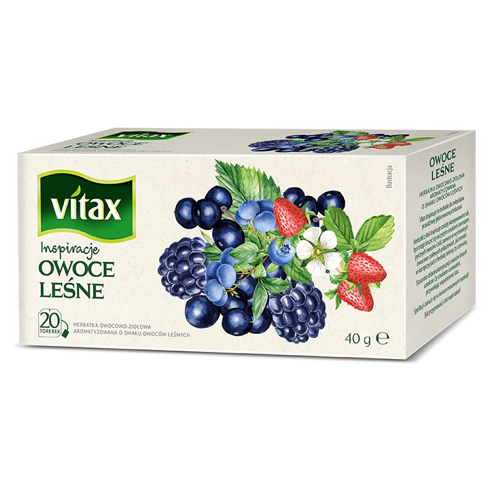 Чай "Vitax" 20*2 г., фруктовый, со вкусом лесных ягод