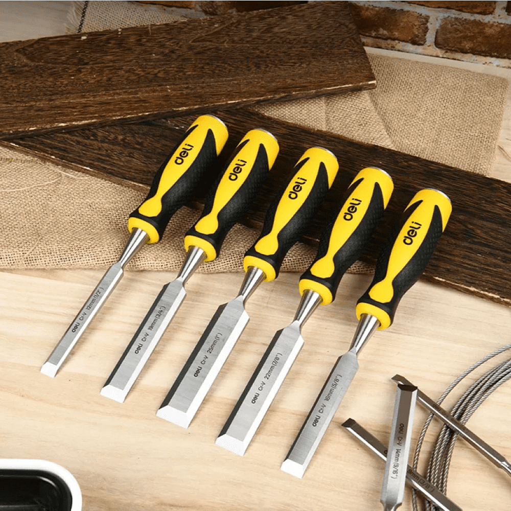 Стамеска "Deli" 9 мм, желтый - 4