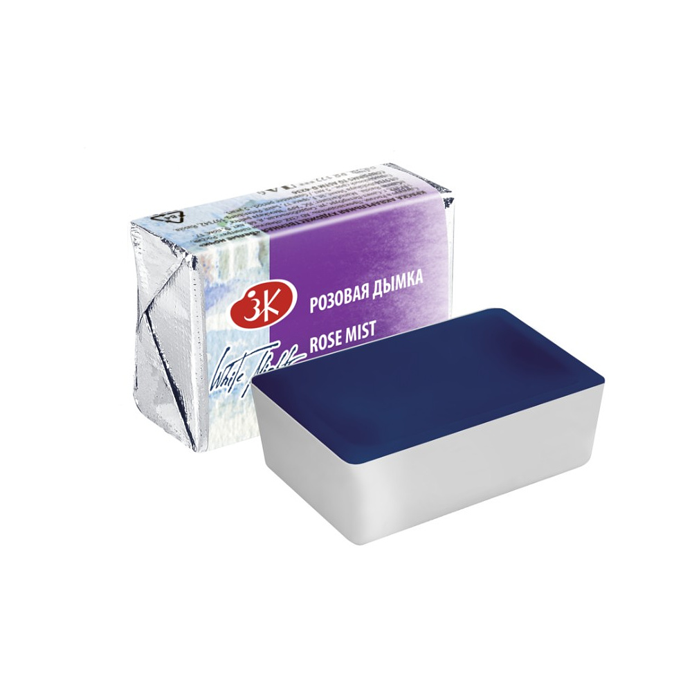 Краски акварельные "Белые ночи", 382 розовая дымка, кювета