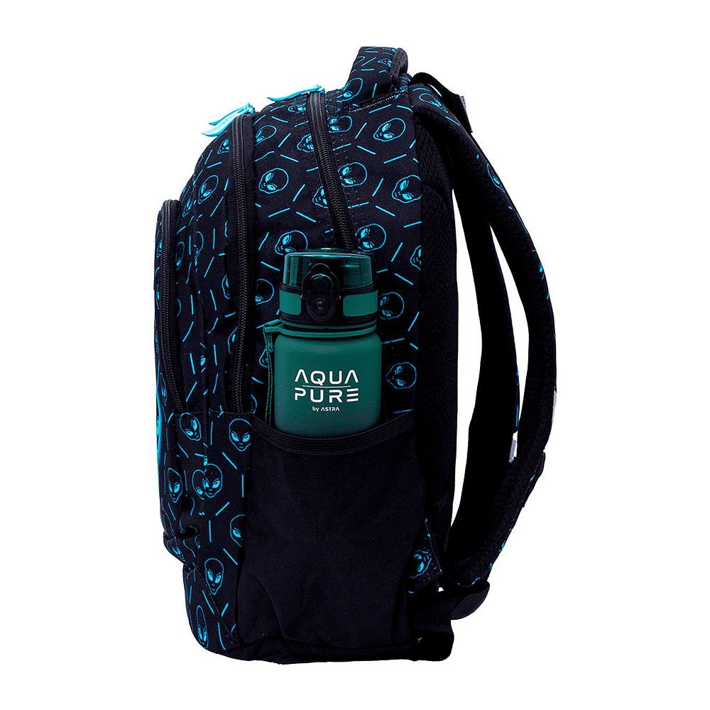 Рюкзак школьный "Neon Ufo", черный  - 3