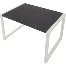 Стол журнальный ALLERD RION, белый муар, Металл Бруклин