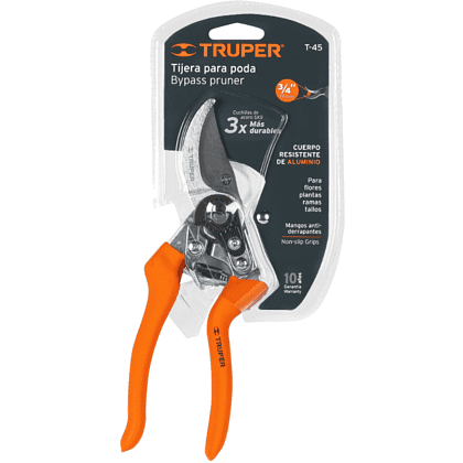 Секатор садовый Truper Т-45, 210 мм, SK5, оранжевый - 3