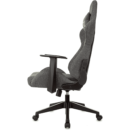 Кресло игровое Бюрократ Zombie Neo, ткань, серый - 4