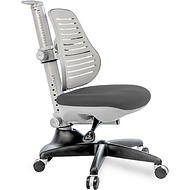 Кресло детское Comf-Pro С3 317 Chair, пластик, ткань, серый, пластик, корпус черный, серый, с чехлом салатовым