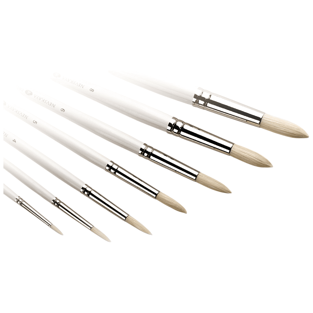 Кисть для рисования "Невская Палитра", щетина, круглая, №6