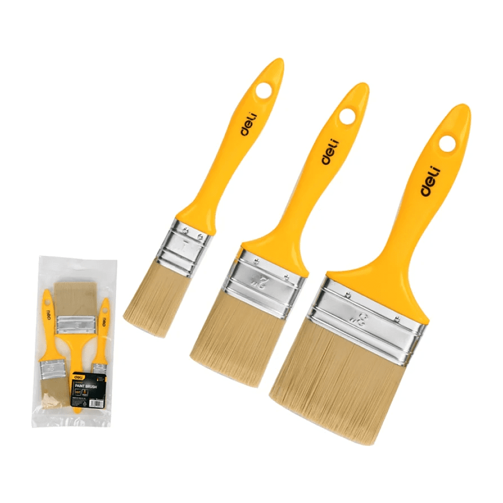 Набор кистей Deli YS EDL509157, малярных, 25/50/75 мм, смешанная щетина, 3 шт - 2