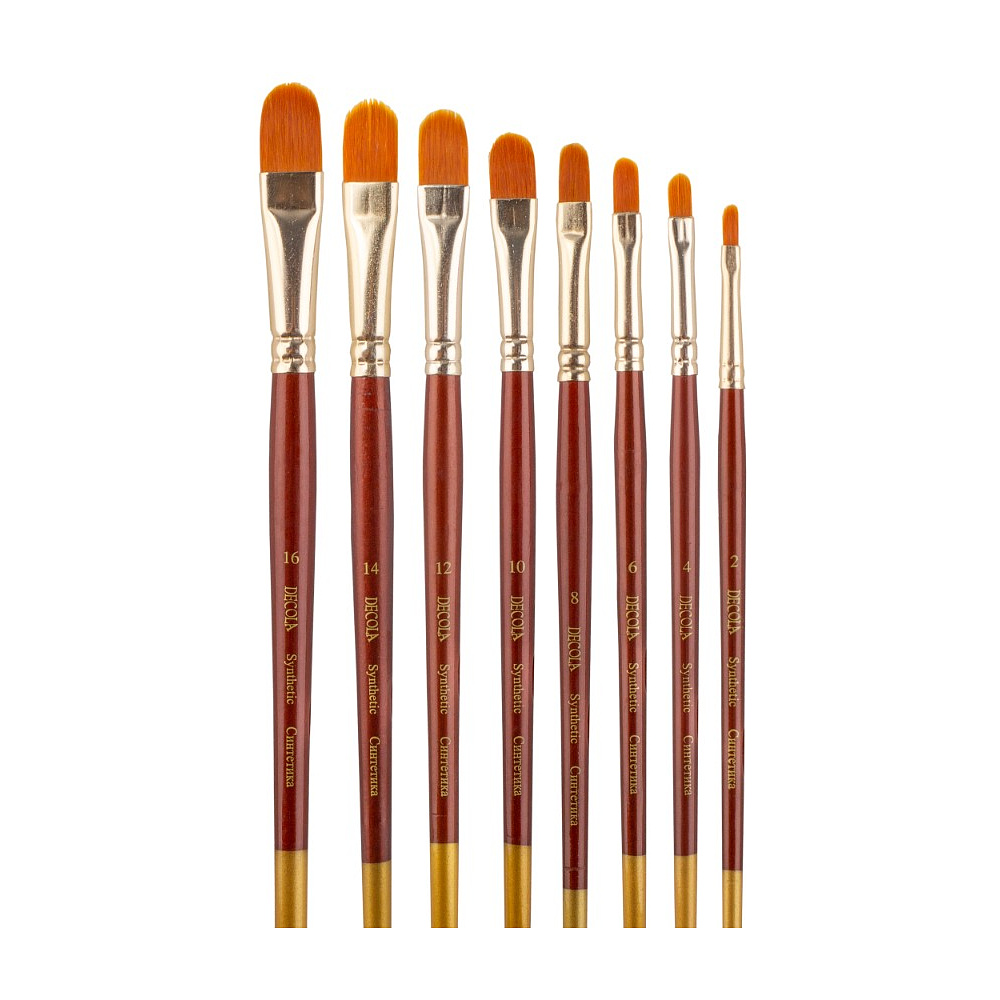 Кисть "Decola", синтетика, овальная, №4 - 6