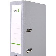 Папка-регистратор "Yesli:", А4, 75 мм, ПВХ, серый