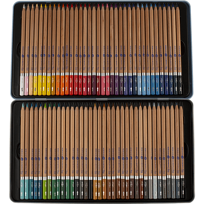 Карандаш акварельный "Белые ночи", набор 72 цветов, жестяной пенал - 2