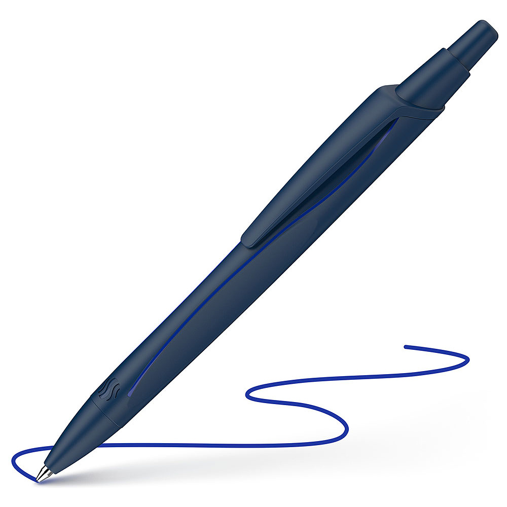 Ручка шариковая автоматическая "Schneider Reco", синий, стерж. синий - 2