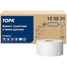 Бумага туалетная в мини-рулоне "Торк Advanced Т2", 2 слоя, 170 м (120231-03)