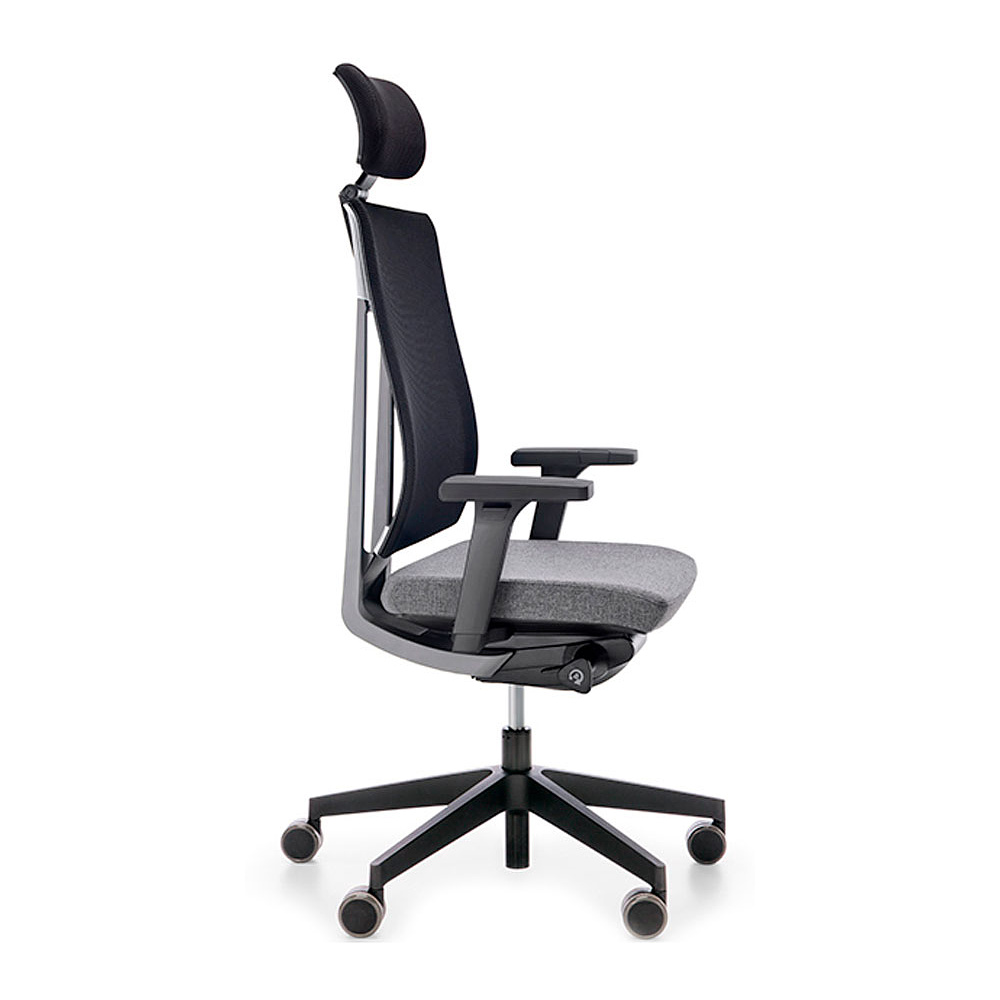 Кресло для руководителя Profim "Xenon Net 110SFL P59PU", сетка, ткань, пластик, серый - 3