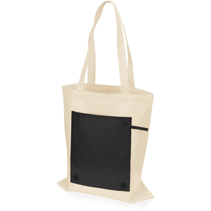 Сумка для покупок "Gross 180", натуральный, черный - 2