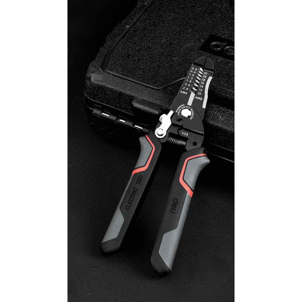 Инструмент для снятия изоляции Deli RS EDL2667, 180 мм, 0.6 - 2.6 мм - 4