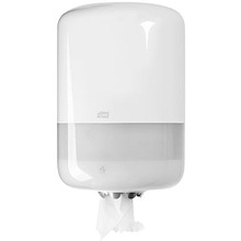 Диспенсер для протирочных материалов в рулонах с центральной вытяжкой пластиковый M2 "Tork"