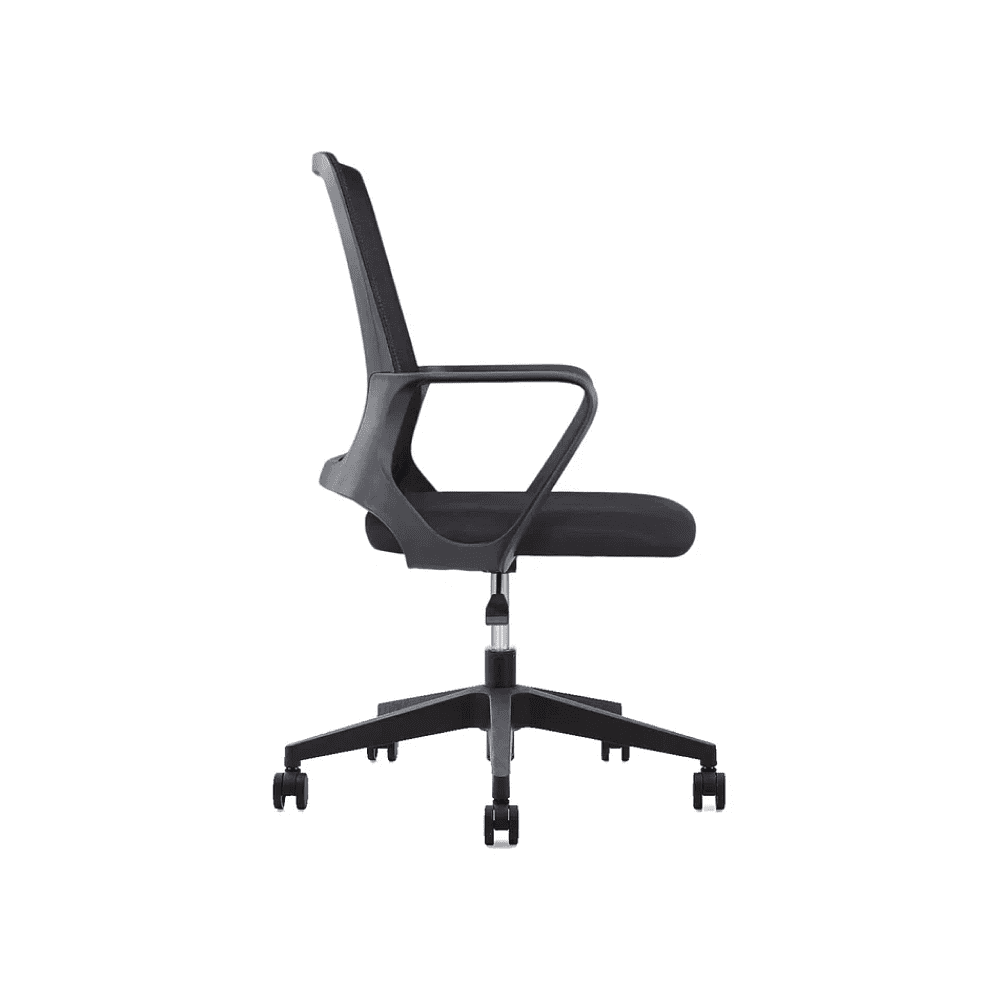 Кресло для персонала SitZone "U-0385 PL", ткань, пластик, черный - 5