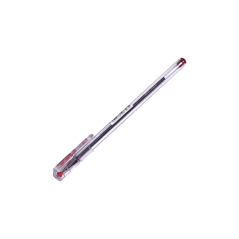 Ручка шариковая "ВК 77", 0.7 мм, прозрачный, стерж. красный