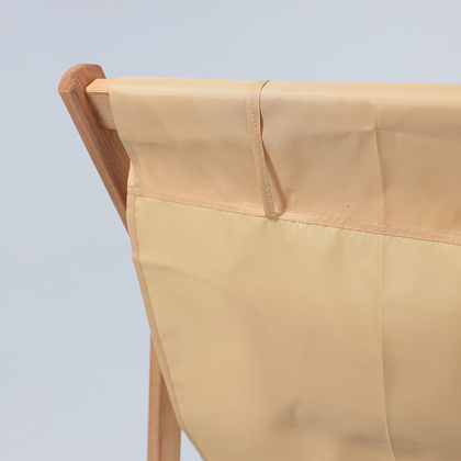 Кресло-шезлонг DYATEL с подлокотниками, ткань, бежевый, массив сосны - 10