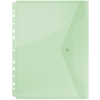 Папка конверт на кнопке "Donau", А4 , зеленый