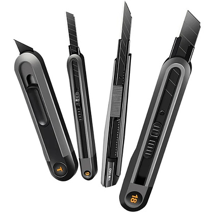 Нож универсальный "Deli Home", 18 мм, чёрный - 16