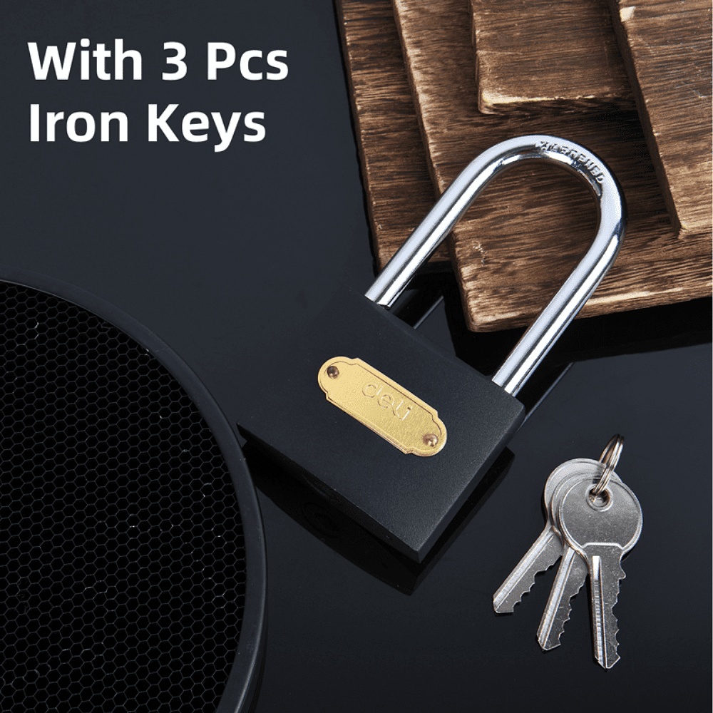 Замок навесной Deli EDLEDL508406 60 мм, автомат, 3 ключа, защита от влаги - 3