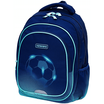 Рюкзак детский "Football Light", черный, зеленый