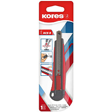 Нож для бумаги "Kores", малый, усиленный, 0,9 см