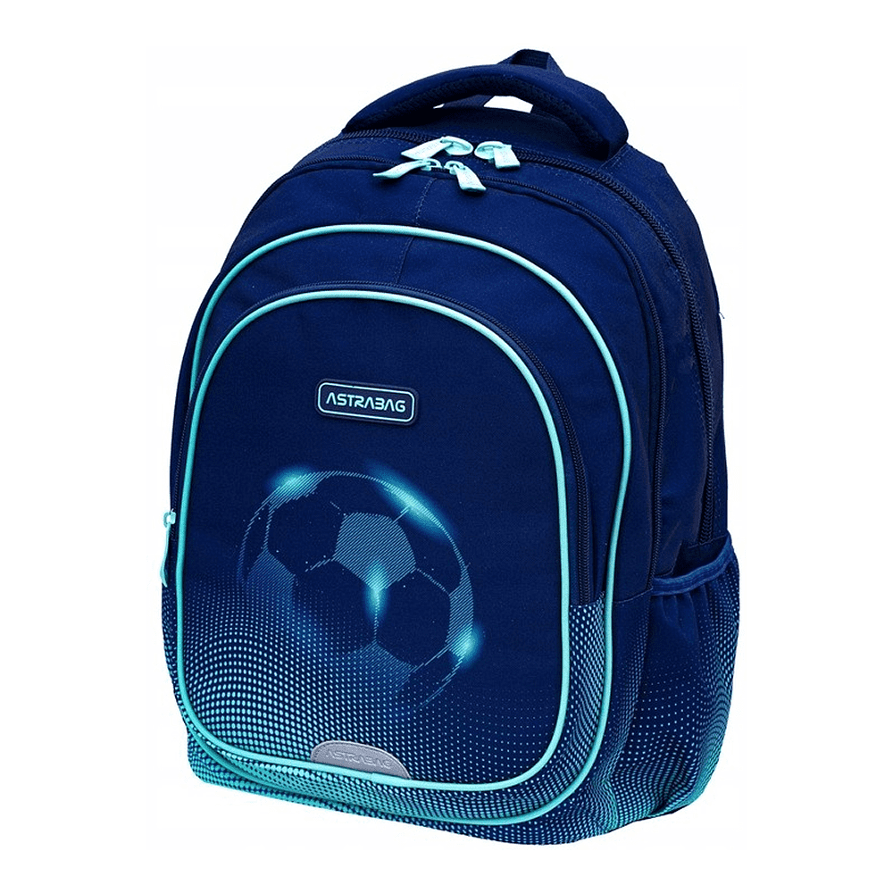 Рюкзак детский "Football Light", черный, зеленый