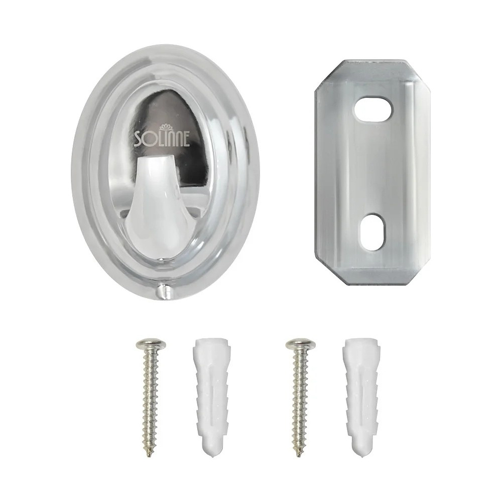 Крючок одинарный Solinne Classic 15011, хром - 6