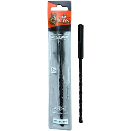 Бур по бетону M-Lion, MDD10210P, 10х210 мм, SDS+, двойная резьба 