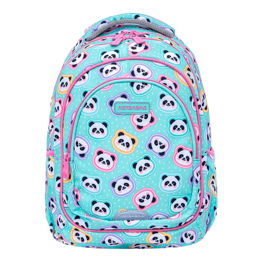 Рюкзак школьный "Minty Pandas", голубой 