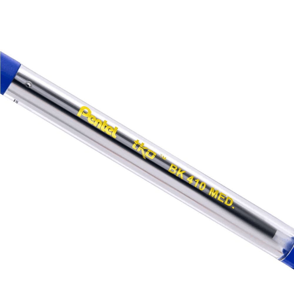 Ручка шариковая "BK410", 1.0 мм, прозрачный, стерж. синий - 2