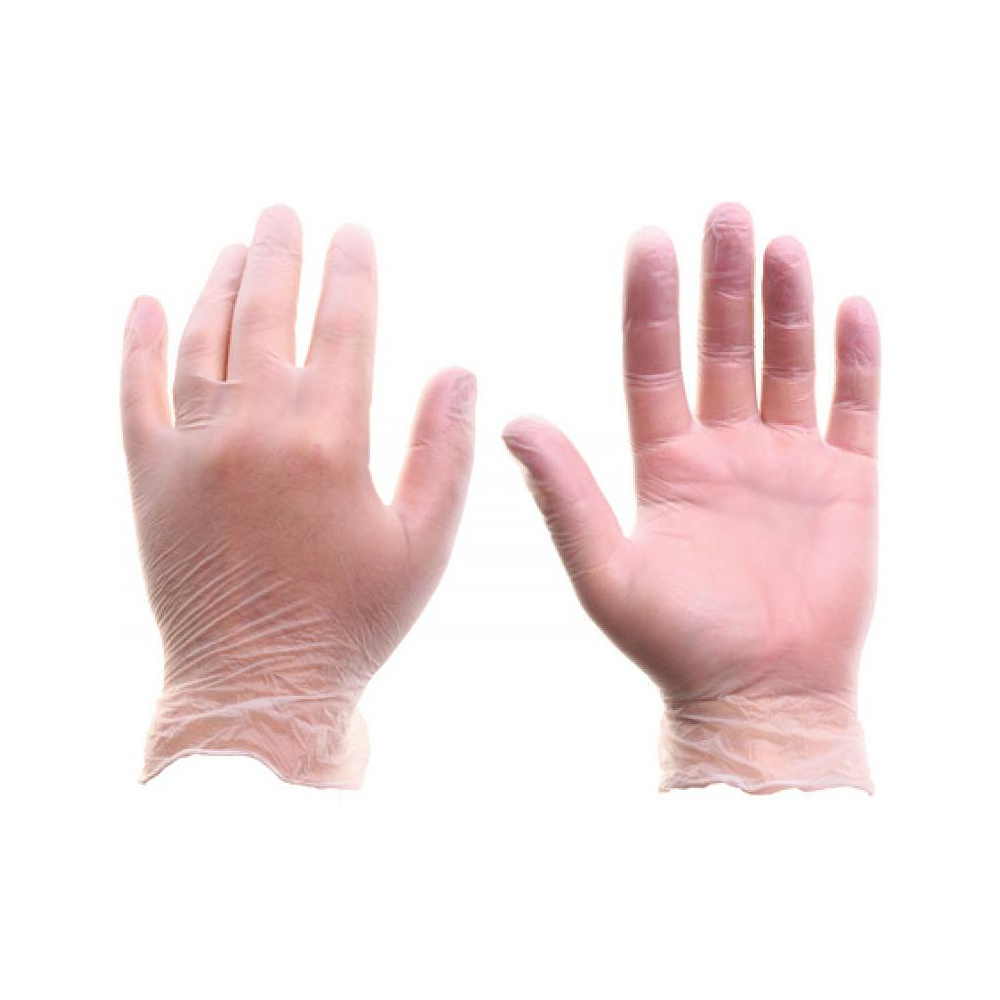 Перчатки виниловые одноразовые S, 100шт