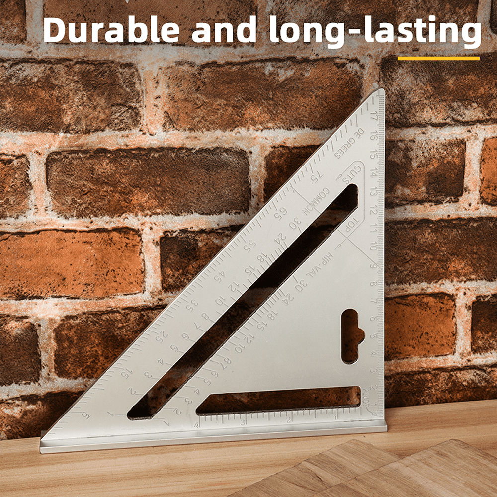 Угольник "Deli", 180 мм., металлический, серебристый - 2