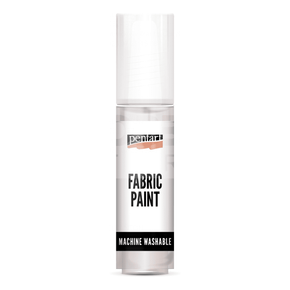 Краски для текстиля "Pentart Fabric paint metallic", жемчужно-белый, банка