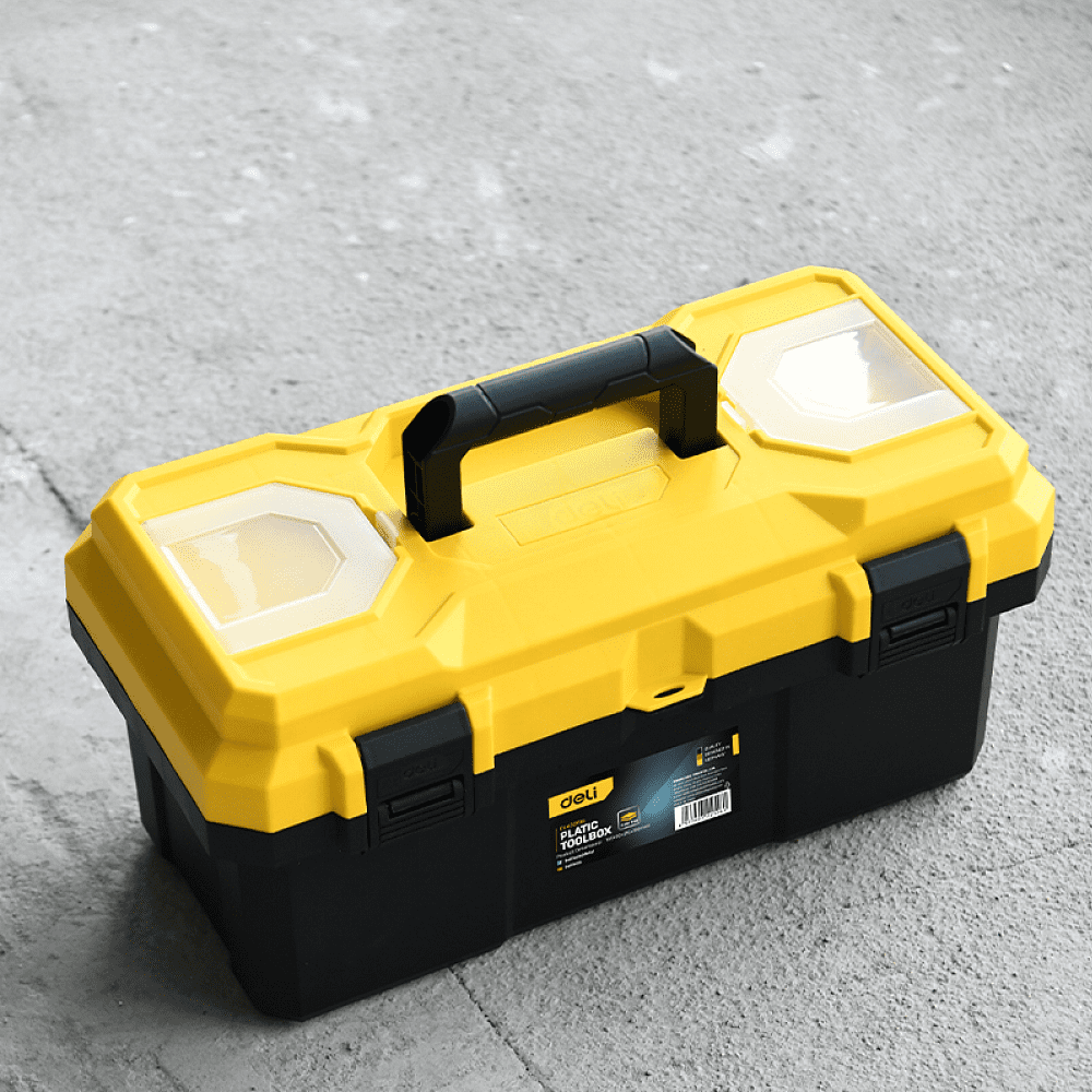 Ящик для инструмента Deli "EDL432618", 400х210х190 мм, пластмасса - 3