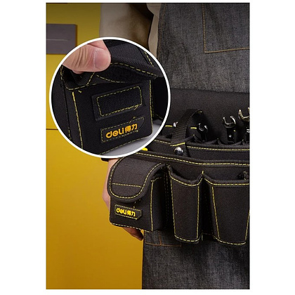 Сумка для инструментов поясная Deli YS EDL-P5, черный - 5