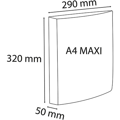 Папка на кольцах Exacompta "Iderama", 4 кольца, лаймовый зелёный - 4