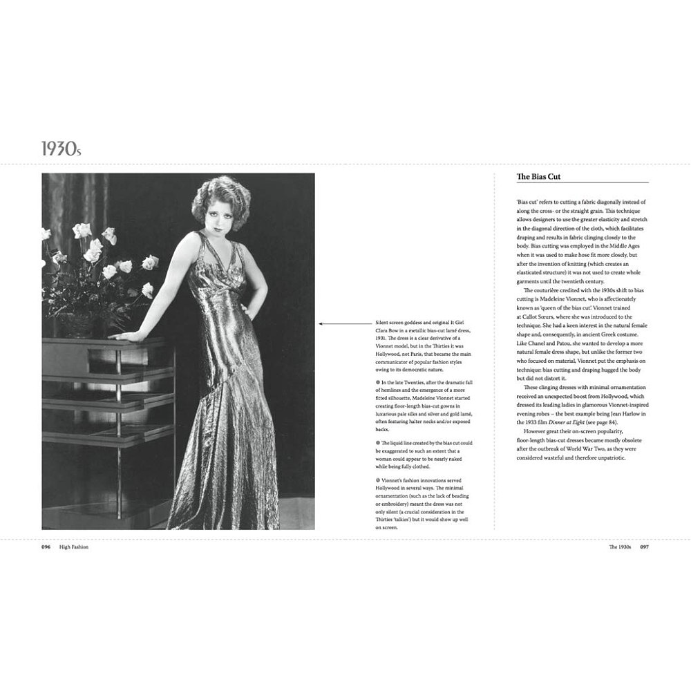 Книга на английском языке "High Fashion. The 20th Century Decade by Decade", Emmanuelle Dirix - 2