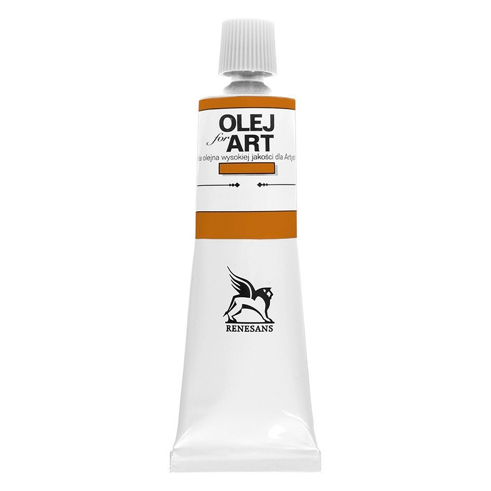 Краски масляные Renesans "Oils for art", 14  охра золотистая, 60 мл, туба