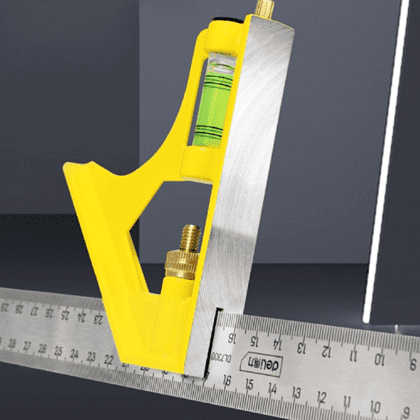 Строительная линейка Deli YS DL7300, с угольником и уровнем, 300 мм - 2