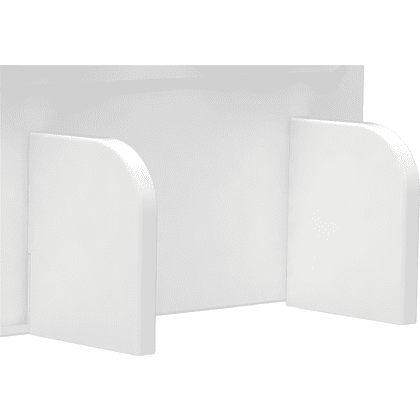 Полка Ergosmart Wooden Space, 1150х382 мм, с подставкой для книг - 5