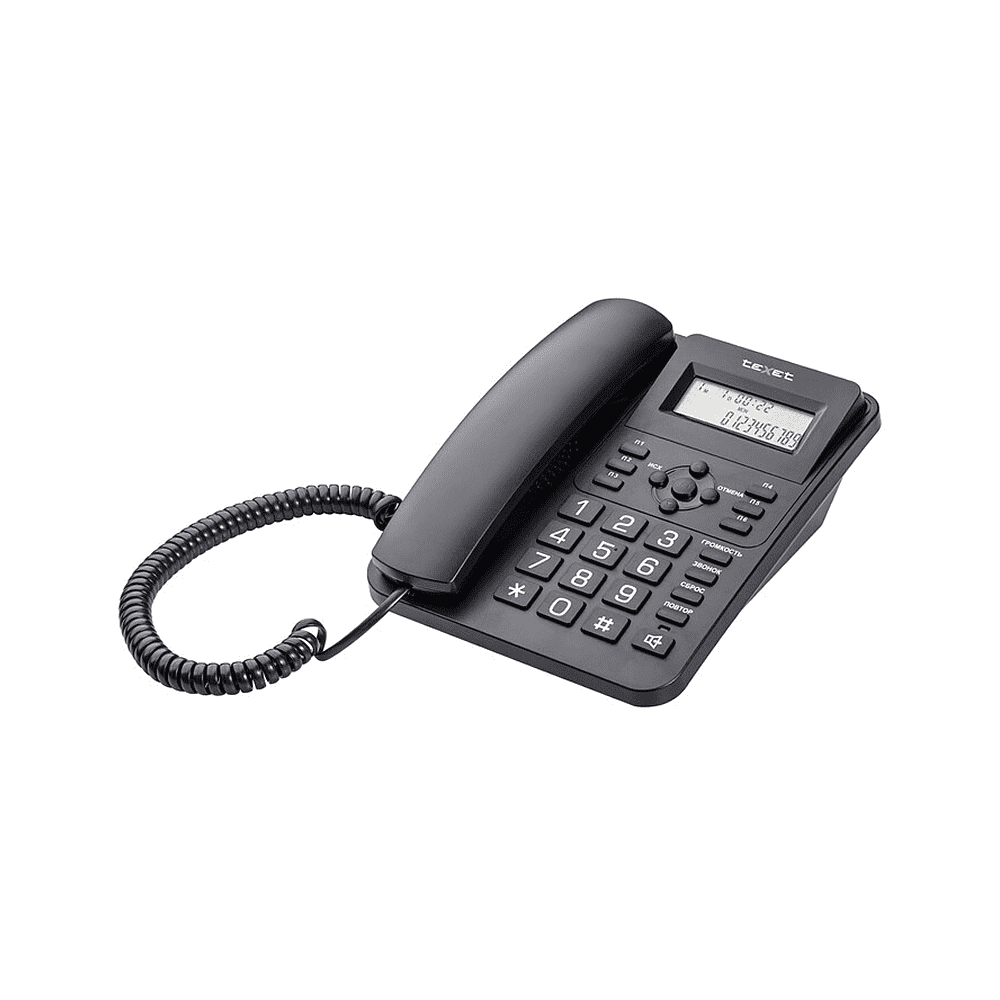 Телефонный аппарат Texet TX-264, черный - 3
