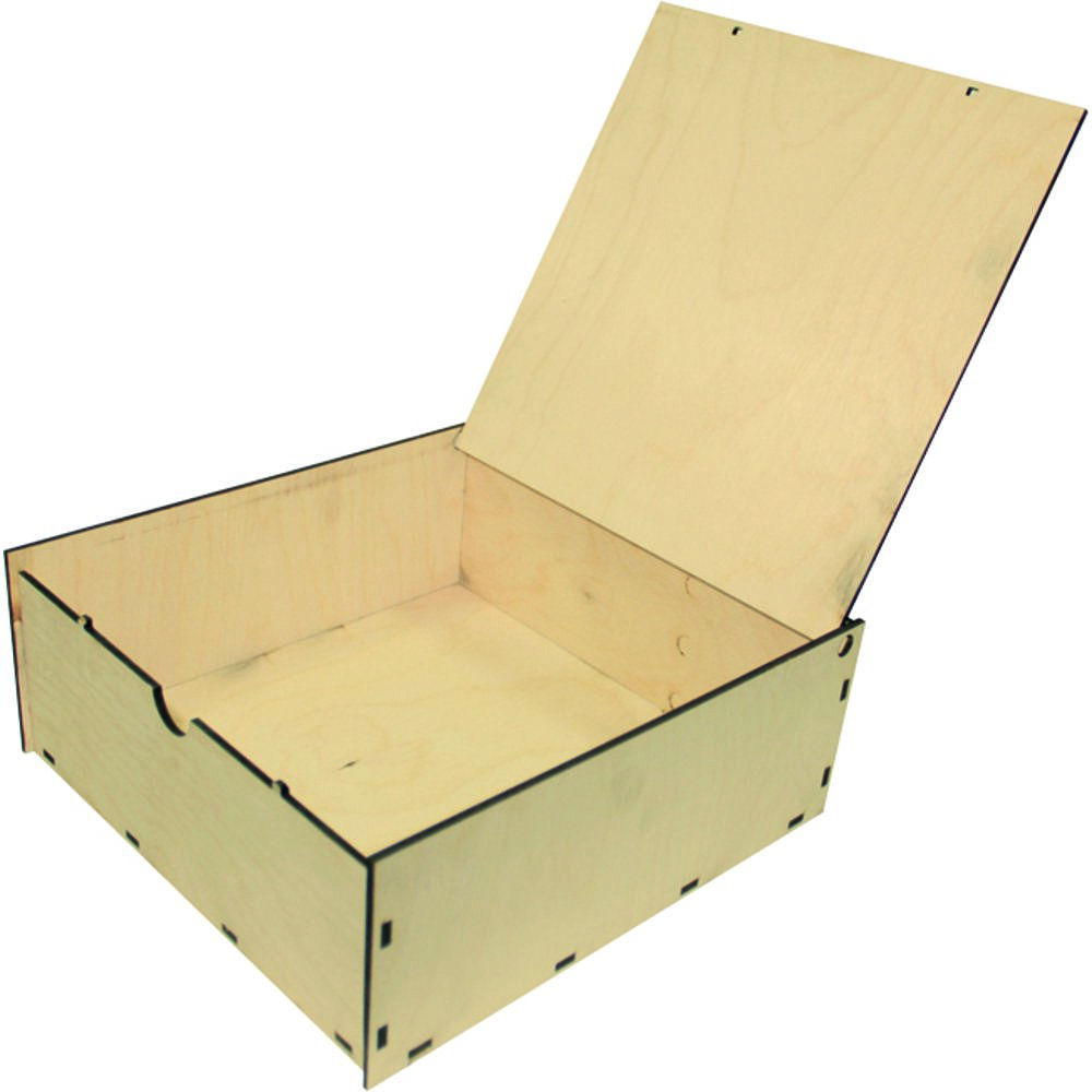 Коробка подарочная "КВ1", 22.5x24.5x10 см, светло-коричневый - 2