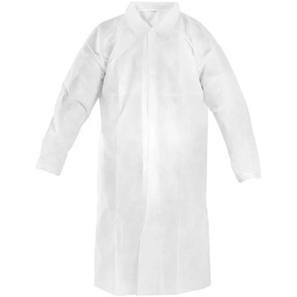 Халат одноразовый спанбонд на липучке, 25 г/м2, размер 3ХL, 10 шт/упак, белый - 3