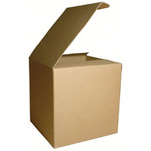 Коробка для кружки "Т-22Е", 10x10x10 см, коричневый