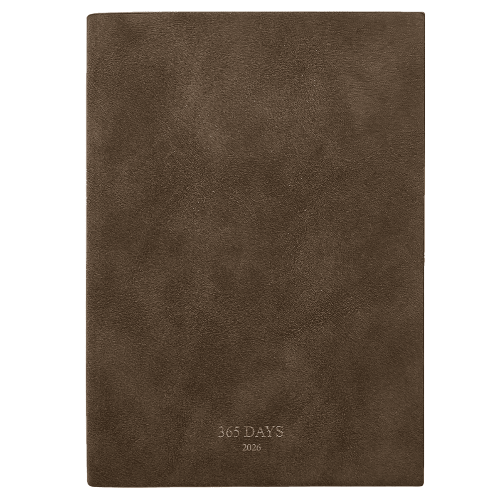 Ежедневник датированный "365days", А5, 352 страницы, шоколадный, 2026