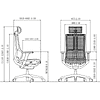 Кресло для руководителя SitZone E-303-001A-P1-WH, сетка, пластик, серый, -30% - 6